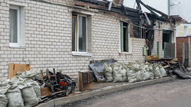 Professional Fire Damage Repair technician working in Hellertown, PA